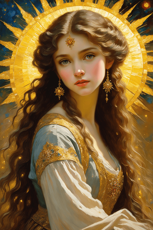 Playground AI로 생성한 그림(1) - 태양의 여인