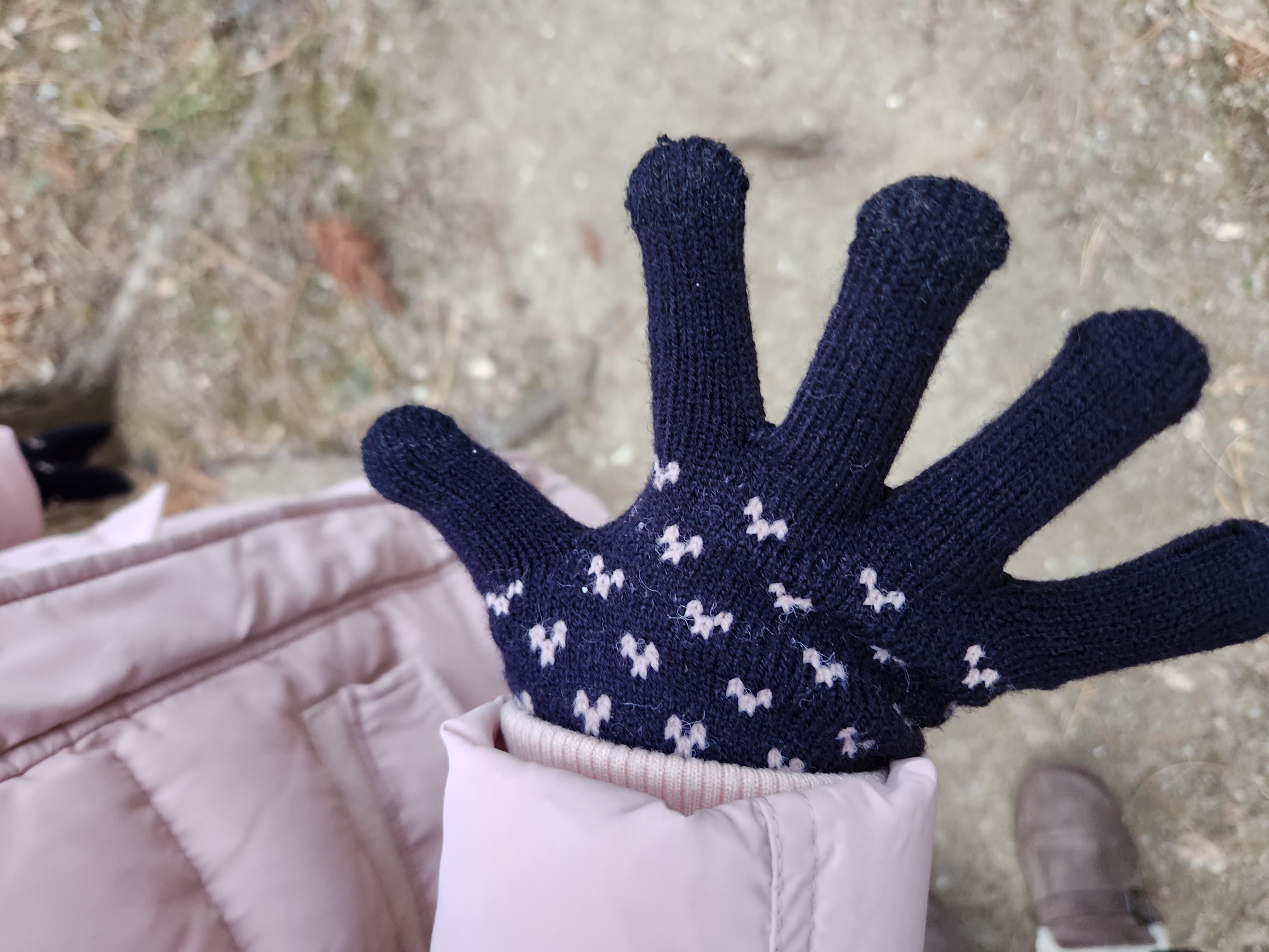 어린이 겨울장갑 터치장갑 잘쓰고다녀요