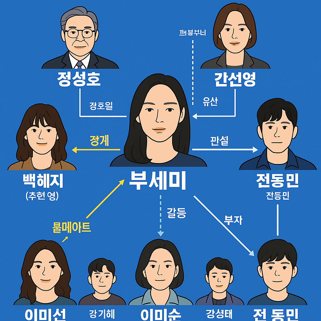 착한 여자 부세미 등장인물 인물관계도 총정리