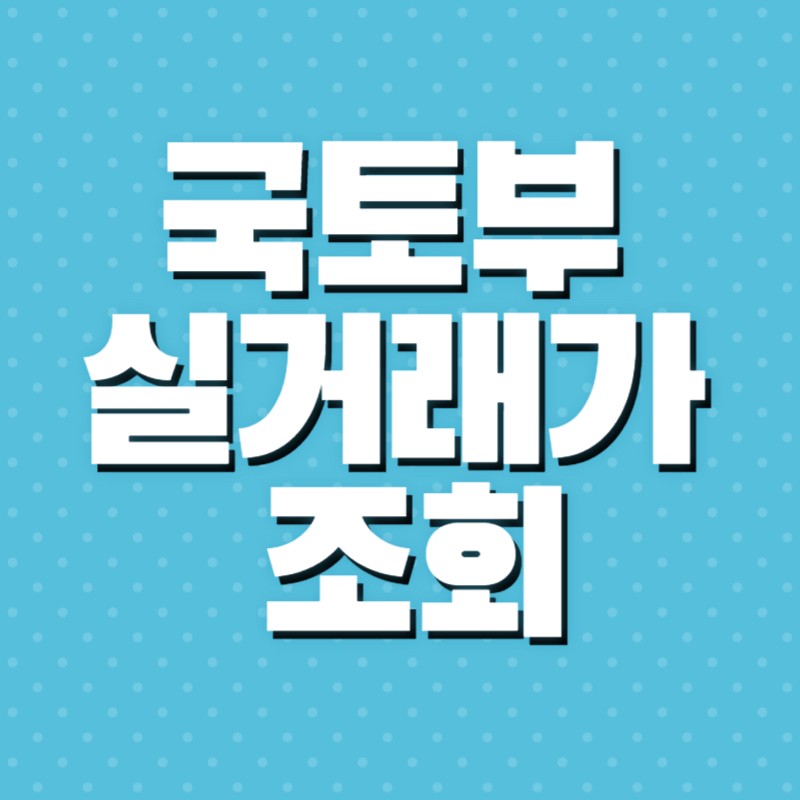 국토부 실거래가 조회