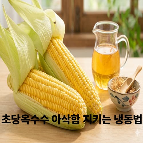 초당옥수수 보관법 핵심: 쭈글거림 막는 생 냉동 보관 기술과 물 없이 찌는 법