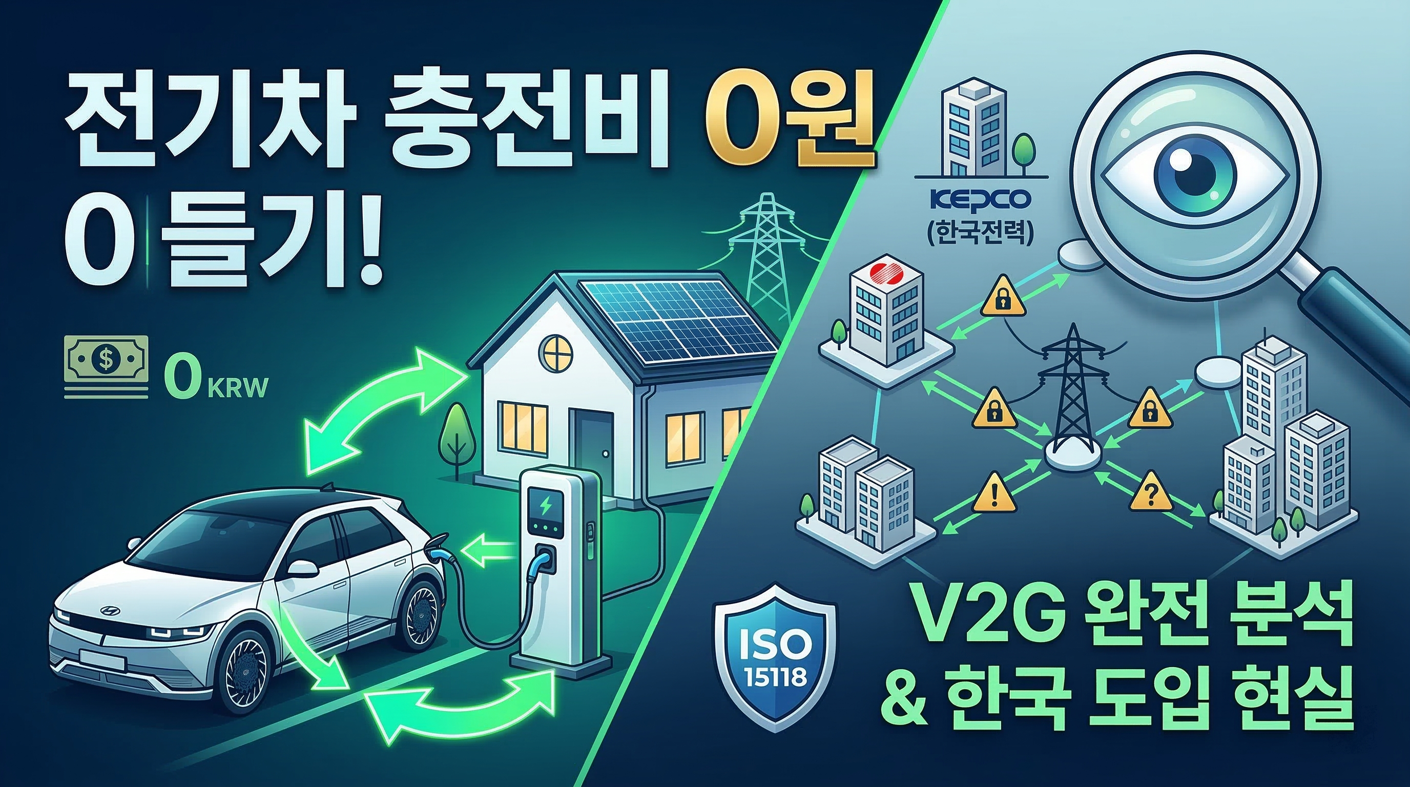 전기차 배터리로 전력망에 전기를 팔아 연 70만 원을 환급받는 V2G 기술