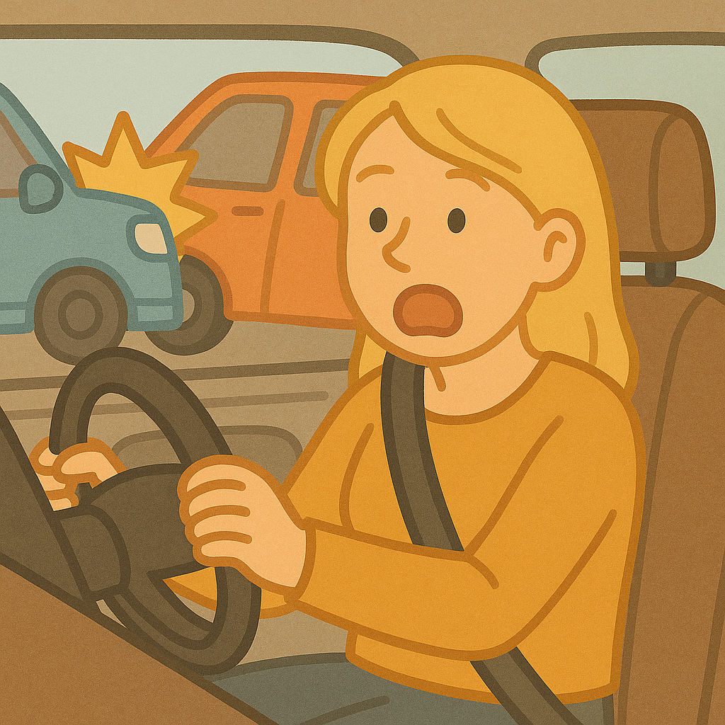 교통사고가 나 놀란 외국인 배우자