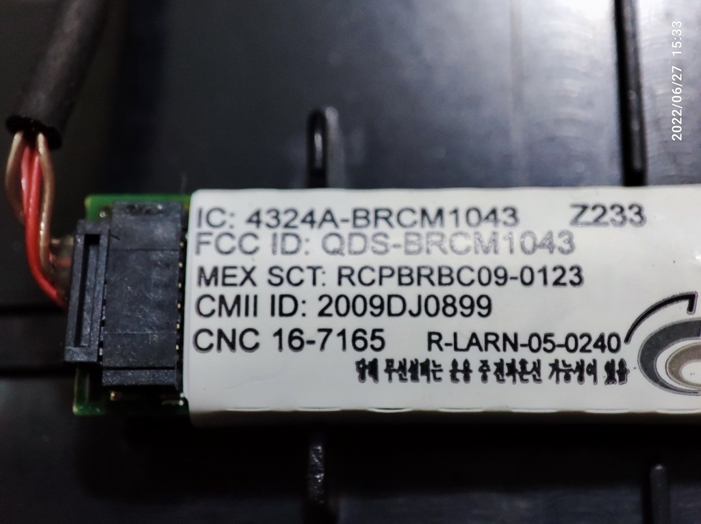IC: 4324A-BRCM1043