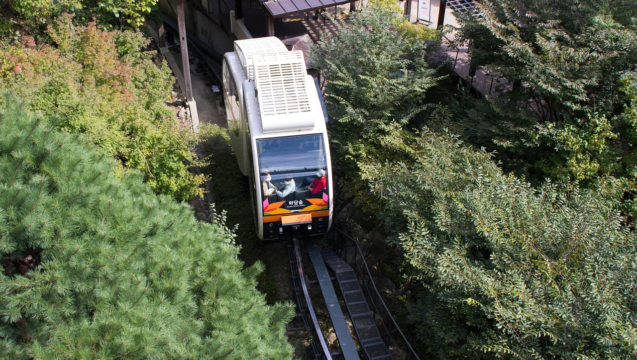 화담숲 모노레일 이미지