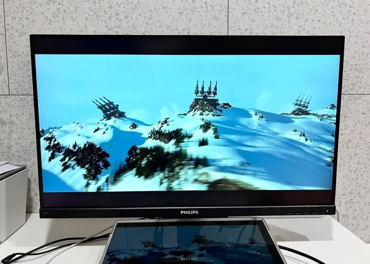 LGD IPS 패널 화면