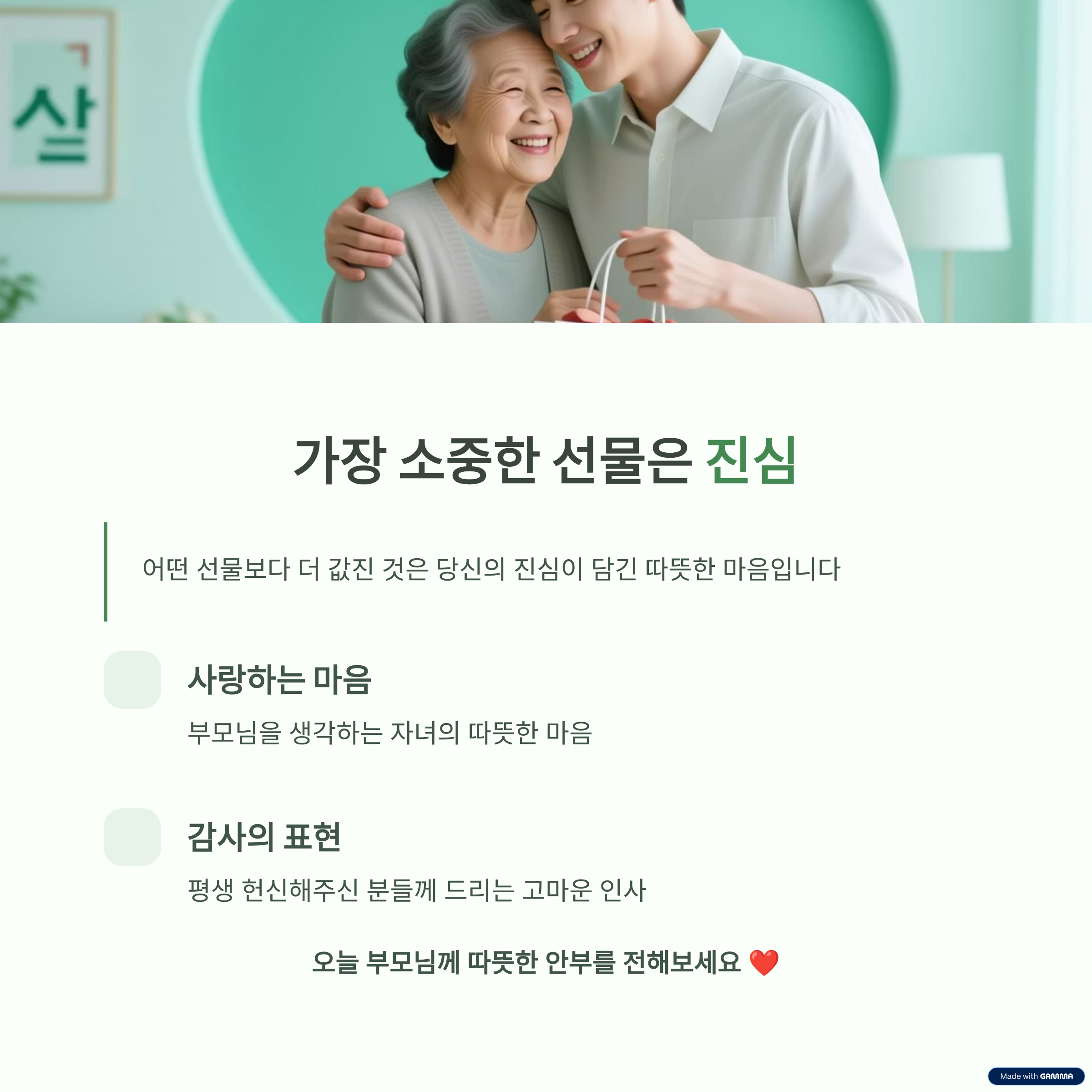 부모님 건강선물