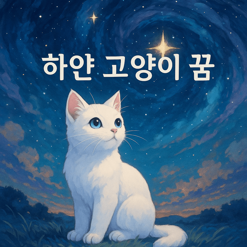 하얀 고양이 꿈