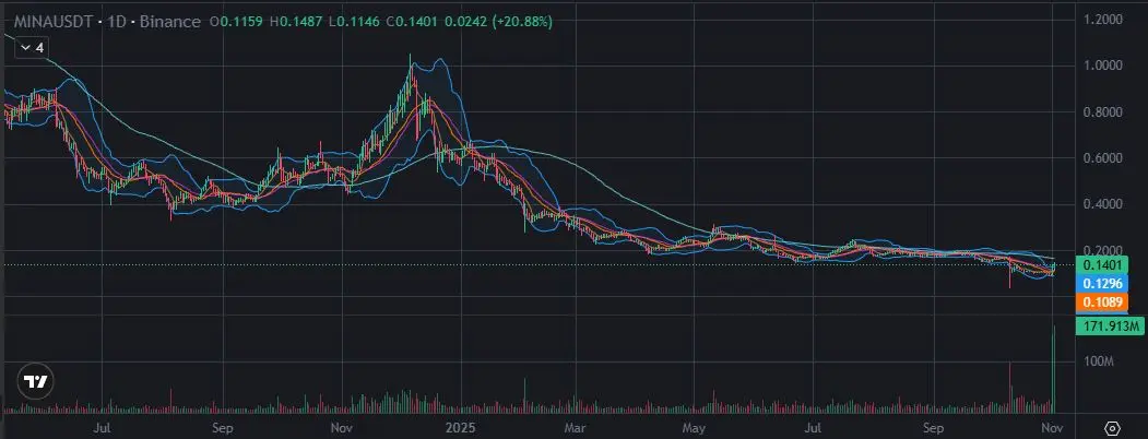 미나 코인 차트
