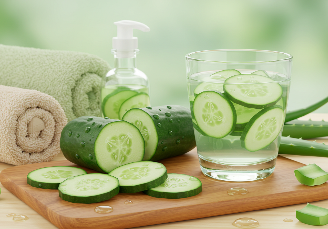 피부 진정과 수분 보충에 탁월한 오이 효능 7가지