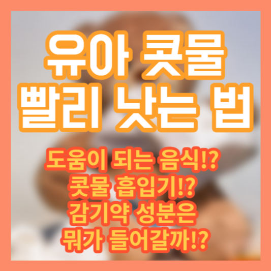 유아 콧물 낫는 법 - 음식!? 흡입기!? 감기약 성분!?