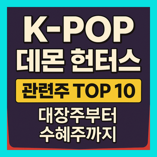 케이팝 데몬 헌터스 관련주 수혜주 TOP10