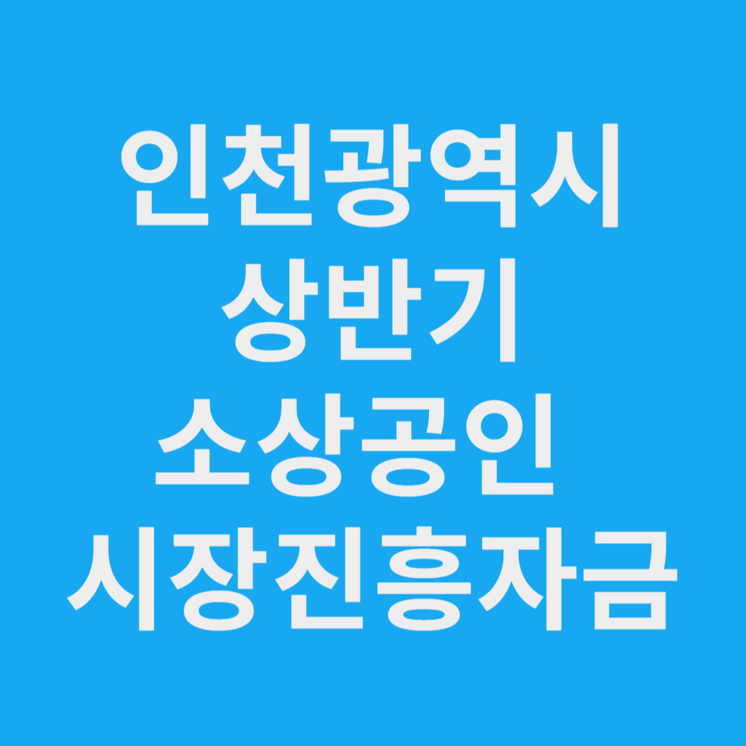 소상공인 시장진흥자금