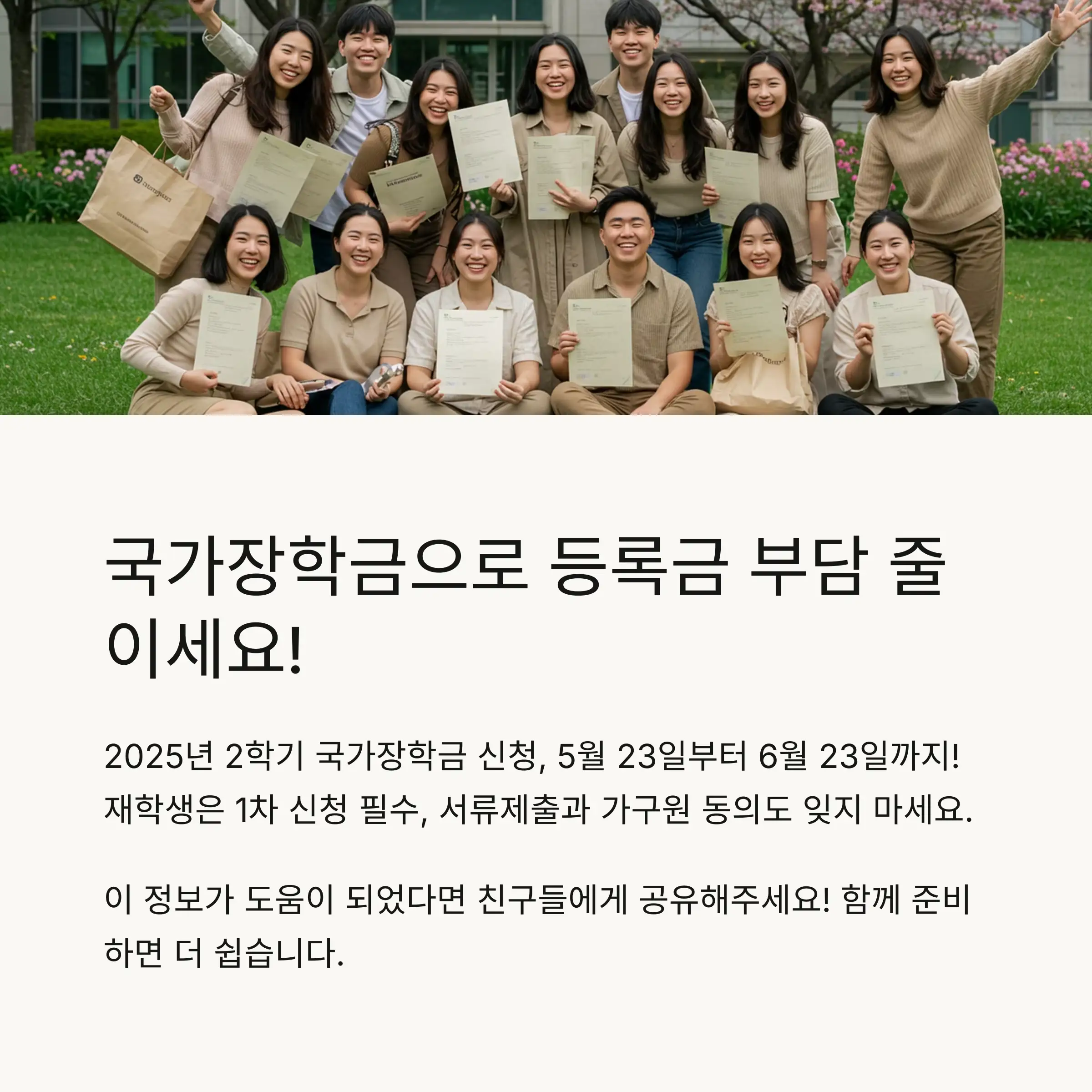 지원 대상과 학적별 신청 기준 🎓