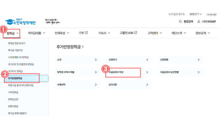 주거안정학자금 지원대상 지원금액 