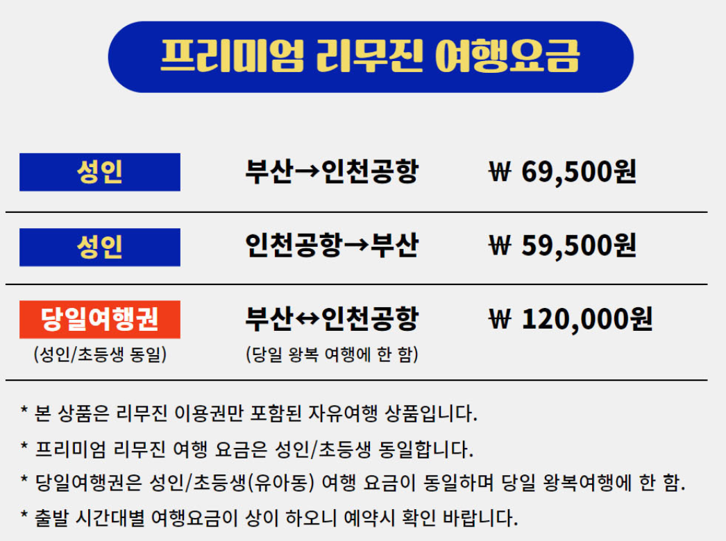 부산에서 인천공항 가는 방법