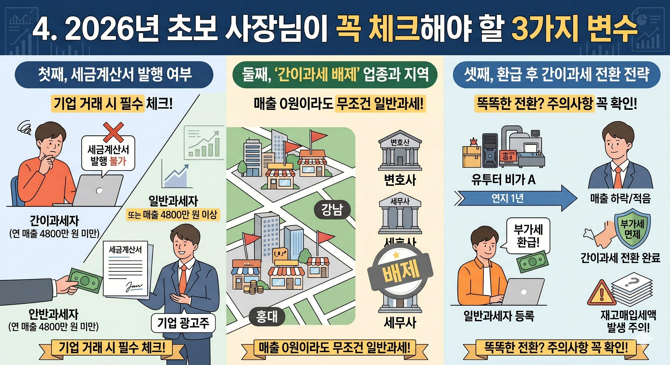 2026년 초보 사장님이 꼭 체크해야 할 3가지 변수