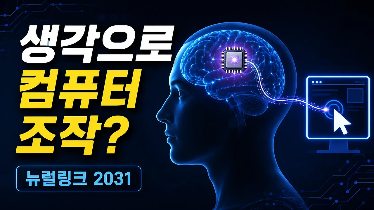 생각으로 컴퓨터 조작하는 뉴럴링크 2031년 전망 썸네일