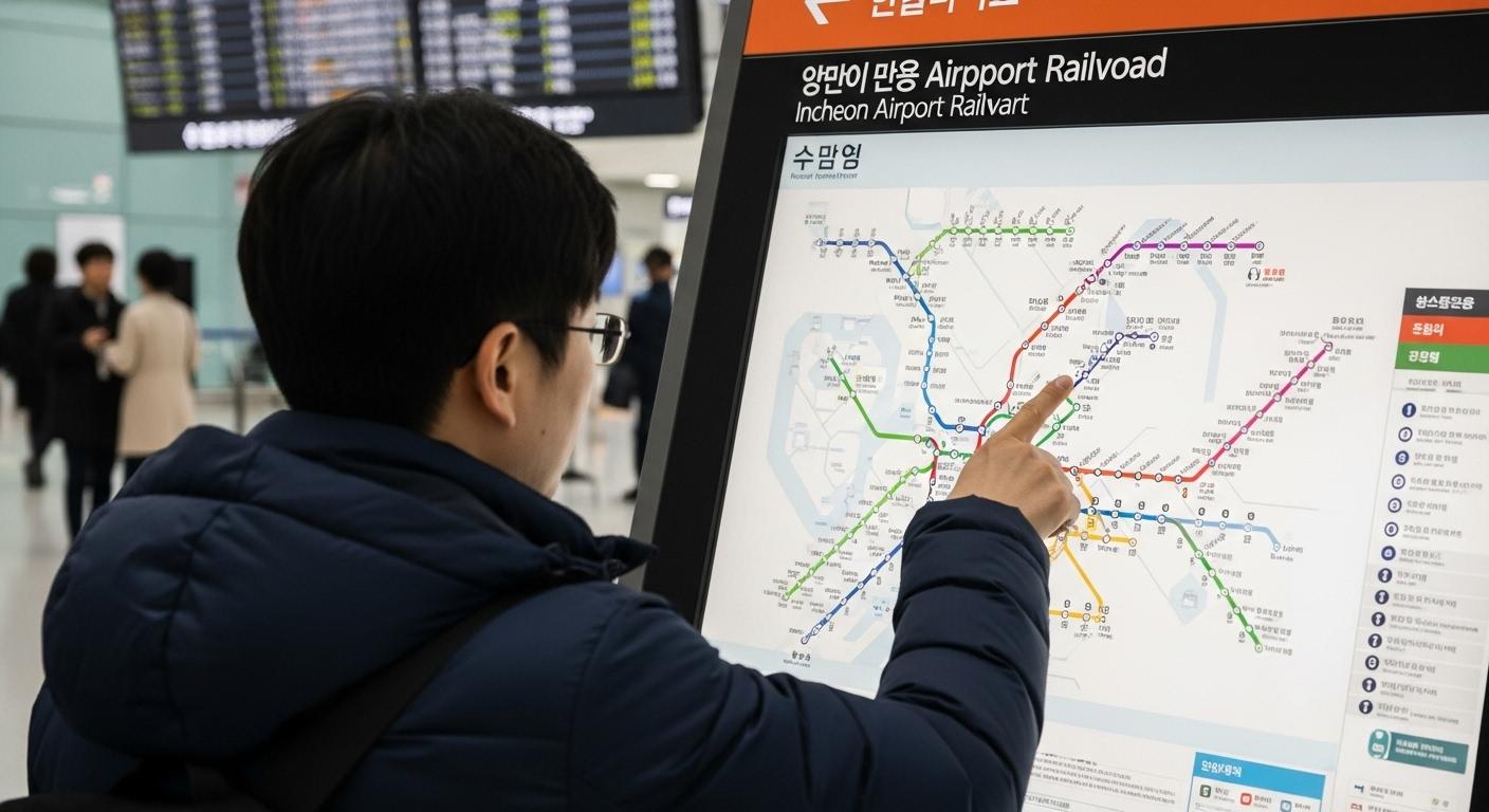 인천공항 철도 노선도