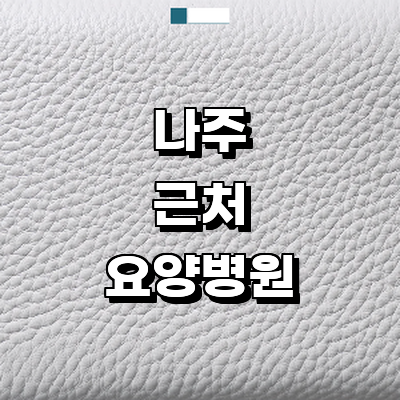 나주시 요양병원