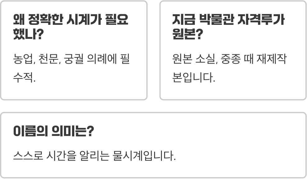 자격루&amp;#44; 얼마나 정확한 시계였을까?