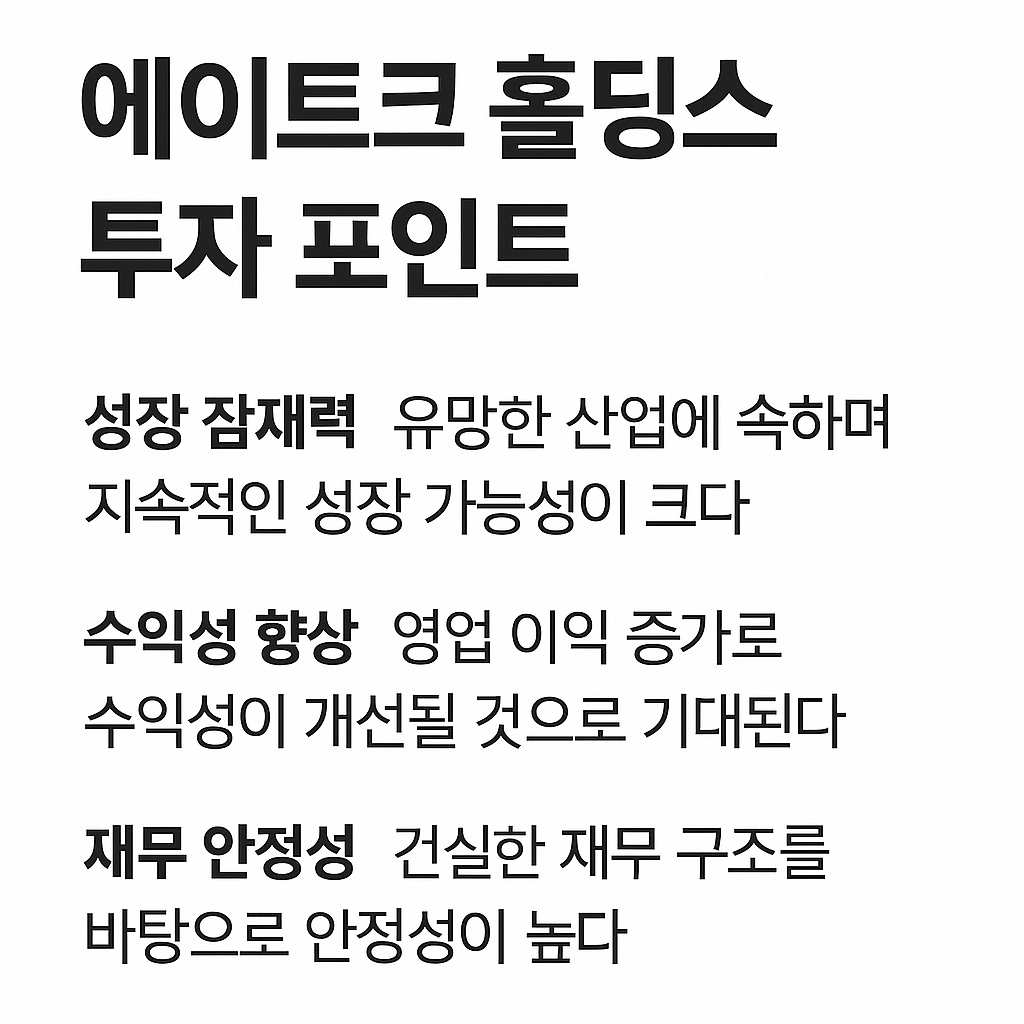 에이트크 홀딩스는 어떤 기업인가?