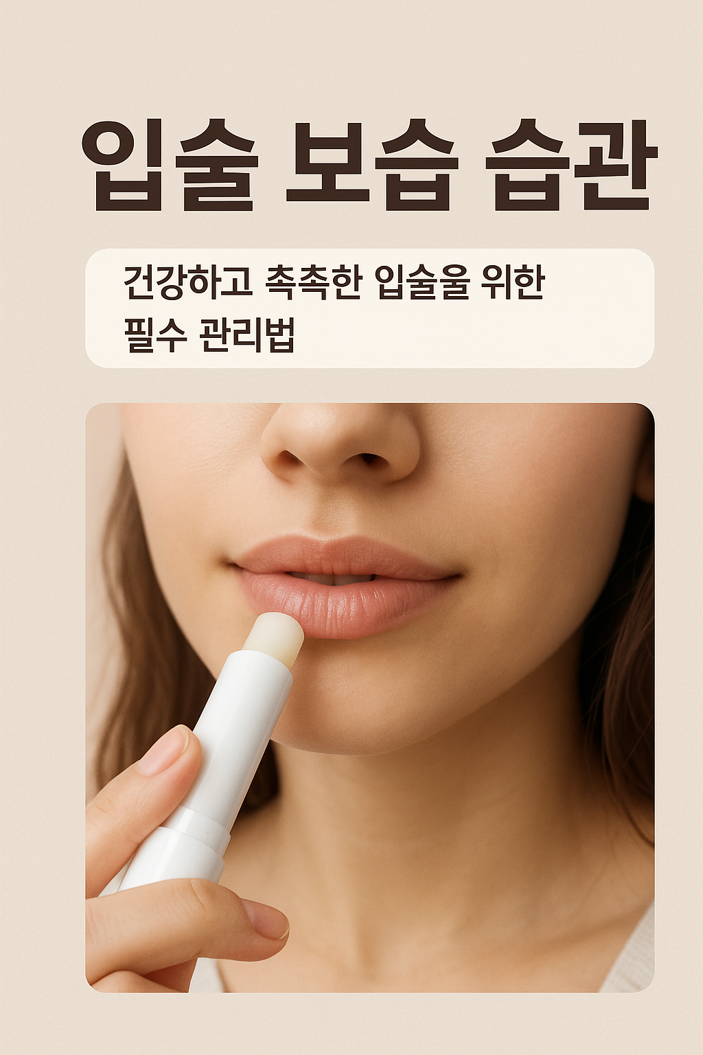 입술 보습 습관: 건강하고 촉촉한 입술을 위한 필수 관리법
