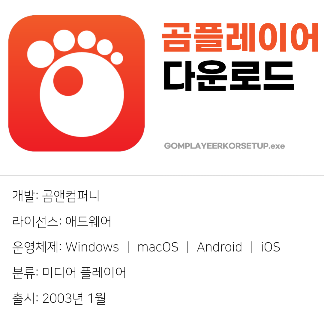 곰플레이어 무료 다운로드