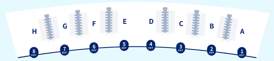 대한항공의 체크인 카운터