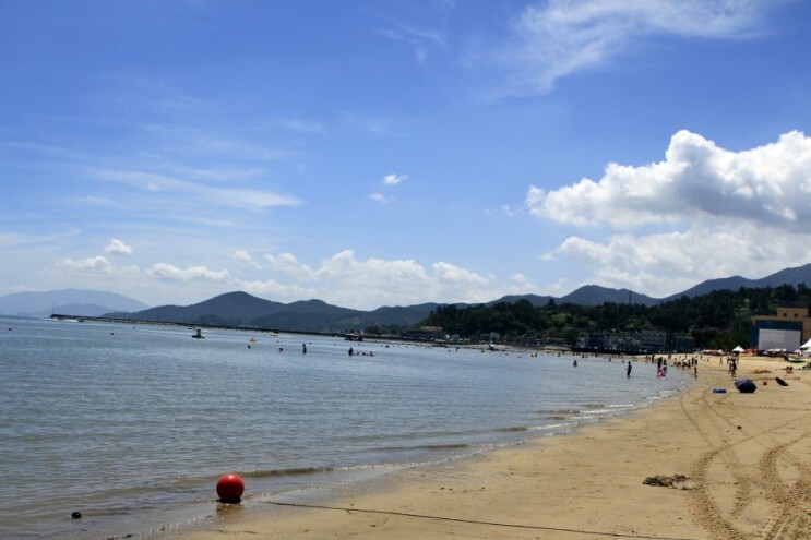 전남 보성 율포해수욕장 해안가