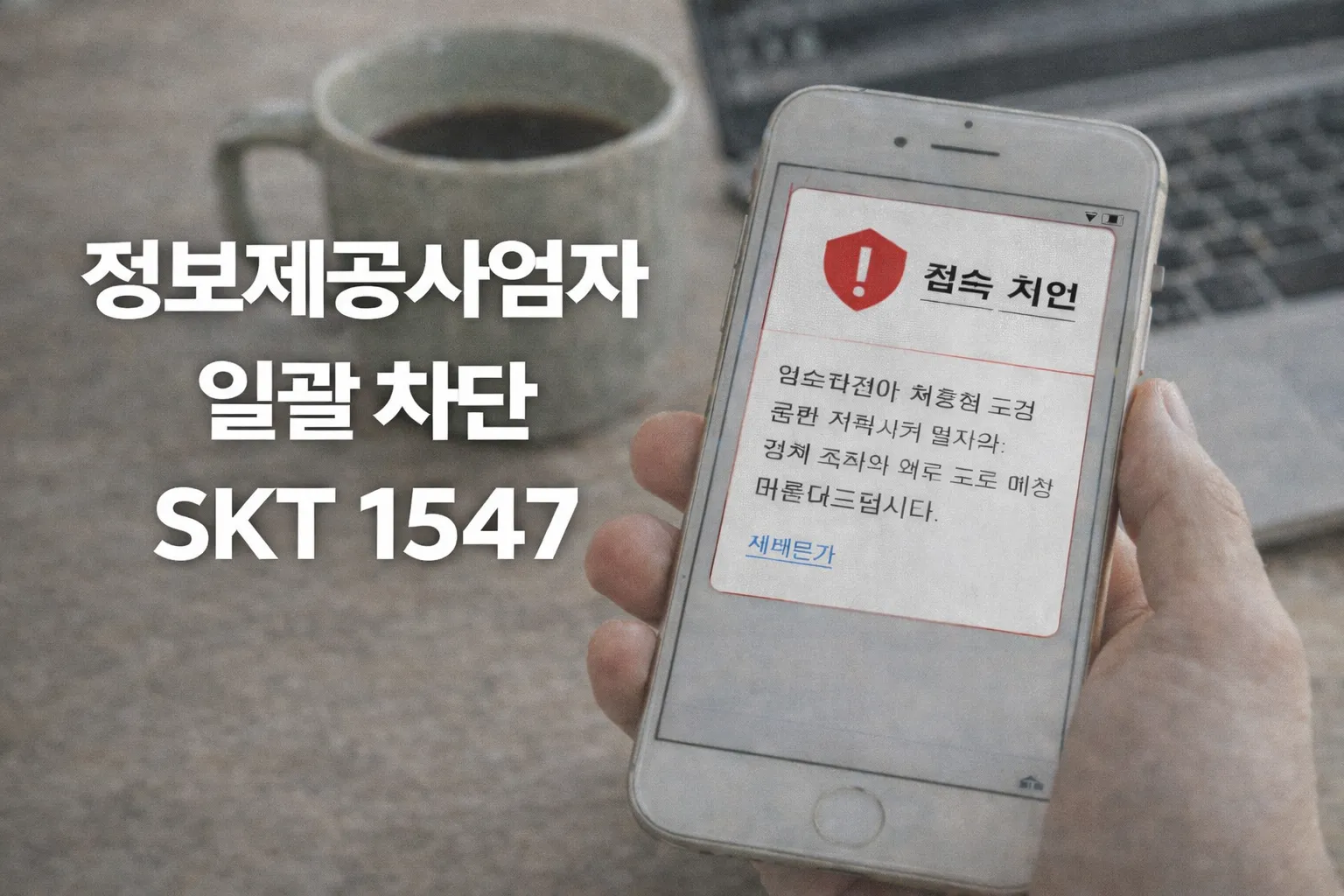 스팸 금융 인터넷 TV 여론조사 차단 정보제공사업자 SKT망 차단