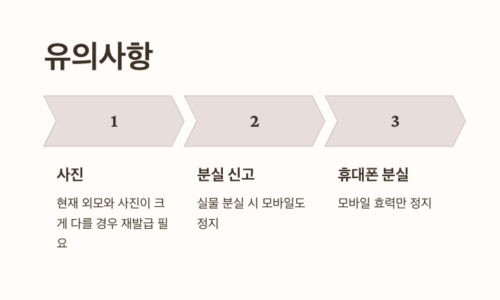 모바일 주민등록증 사용 유의사항