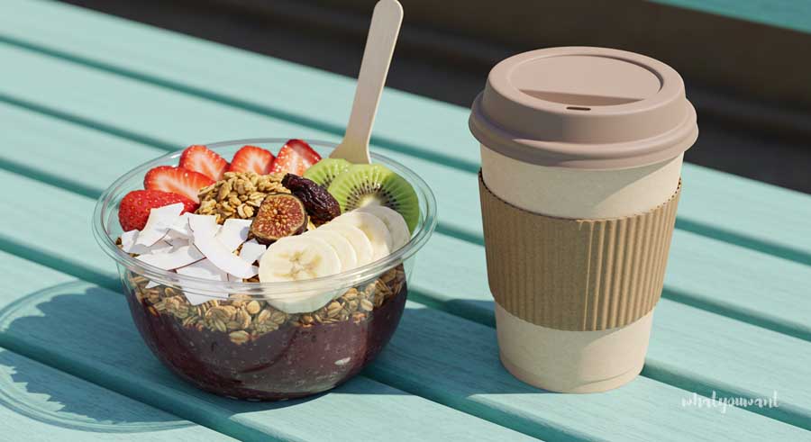 하와이 스타일 그대로, 아사이볼, 커피와도 궁합 굿!