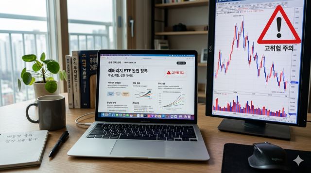 금융 투자 교육원 레버리지 ETF 교육 신청 방법과 투자 리스크 설명 이미지