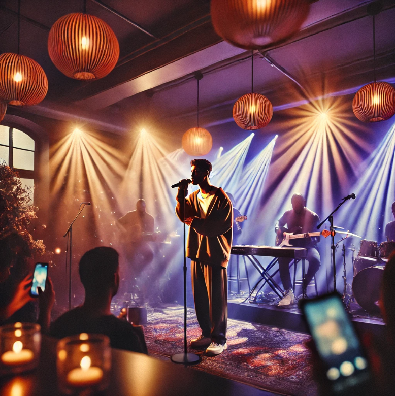 감성적인 R&B 공연장의 모습