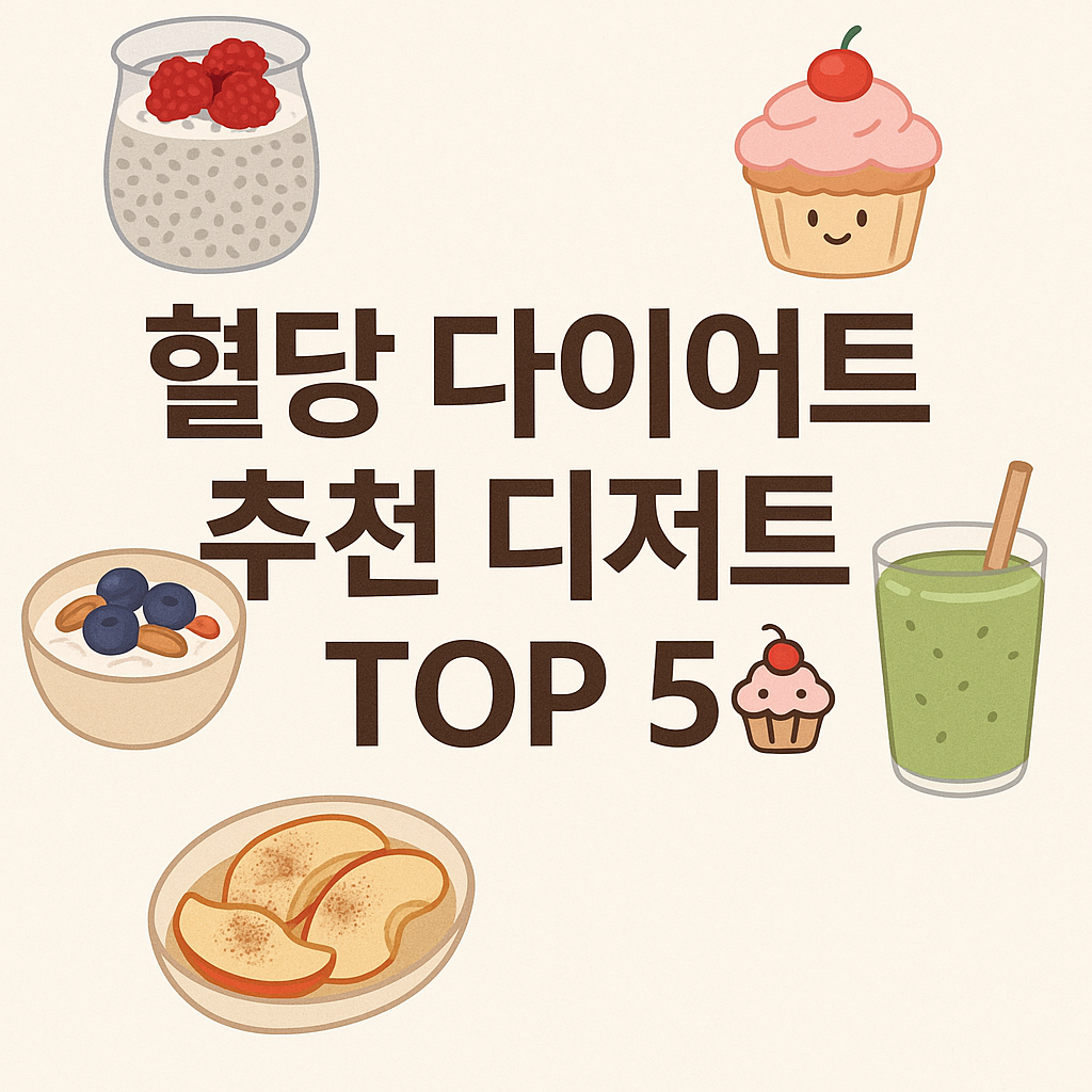 다이어트 추천 디저트 TOP 5 🧁