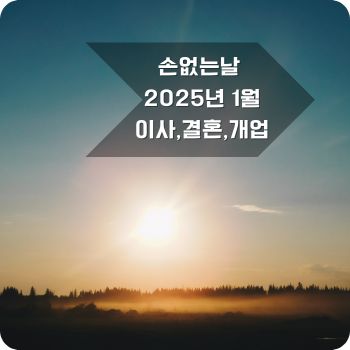손없는날 1월 달력&amp;#44; 이사&amp;#44; 결혼&amp;#44; 개업