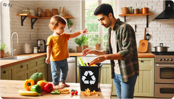 음식물 쓰레기 분리수거.귤껍질