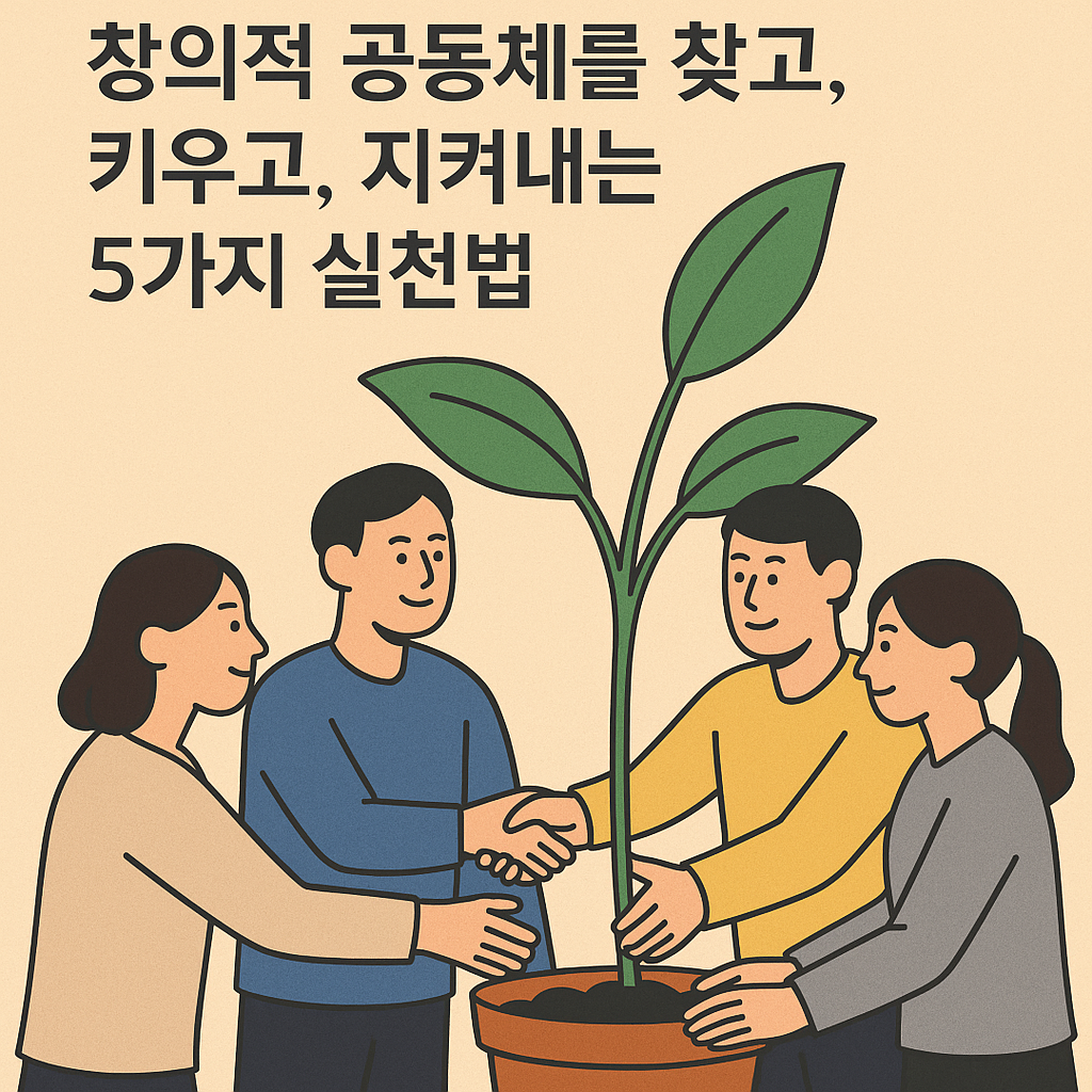 창의적 공동체를 찾고, 키우고, 지켜내는 5가지 실천법