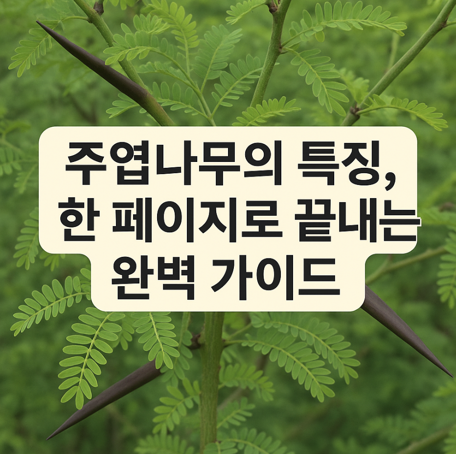 주엽나무의 특징, 한 페이지로 끝내는 완벽 가이드