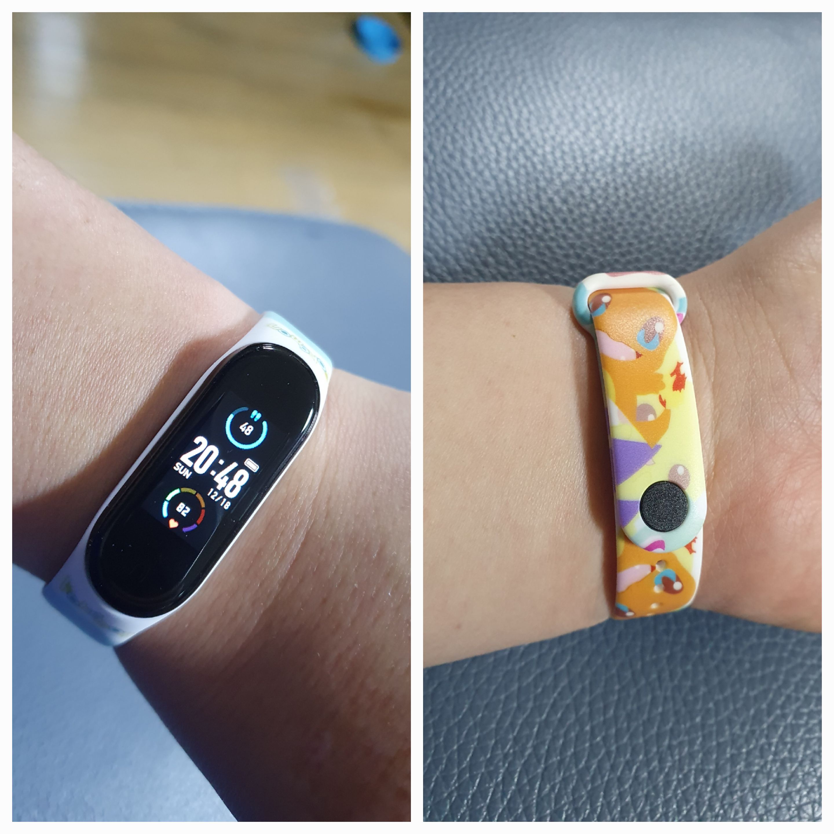 스마트밴드 m5 포켓몬 밴드 착용사진