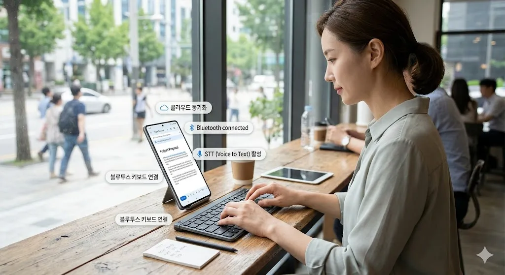 스마트폰 문서 작성 (입력환경, 앱 선택, 음성입력)