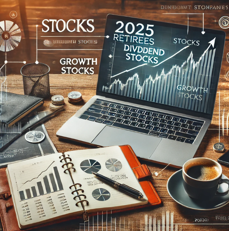 배당주, 급등주를 찾아보는 은퇴자의 시선을 나타낸 사진