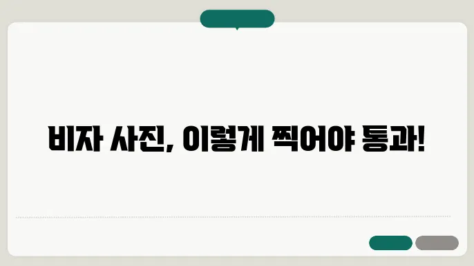 비자 사진 제출 방법