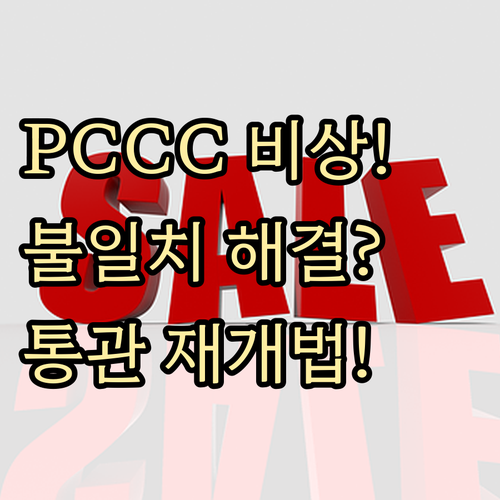 PCCC 변경으로 멈춘 통관 재개 정..