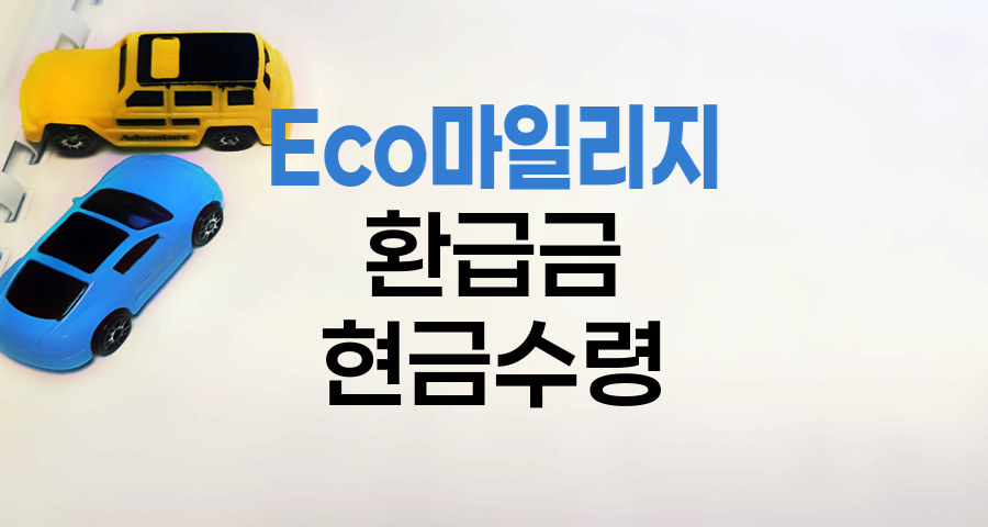 현대해상 Eco마일리지 환급금 현금 수령 방법