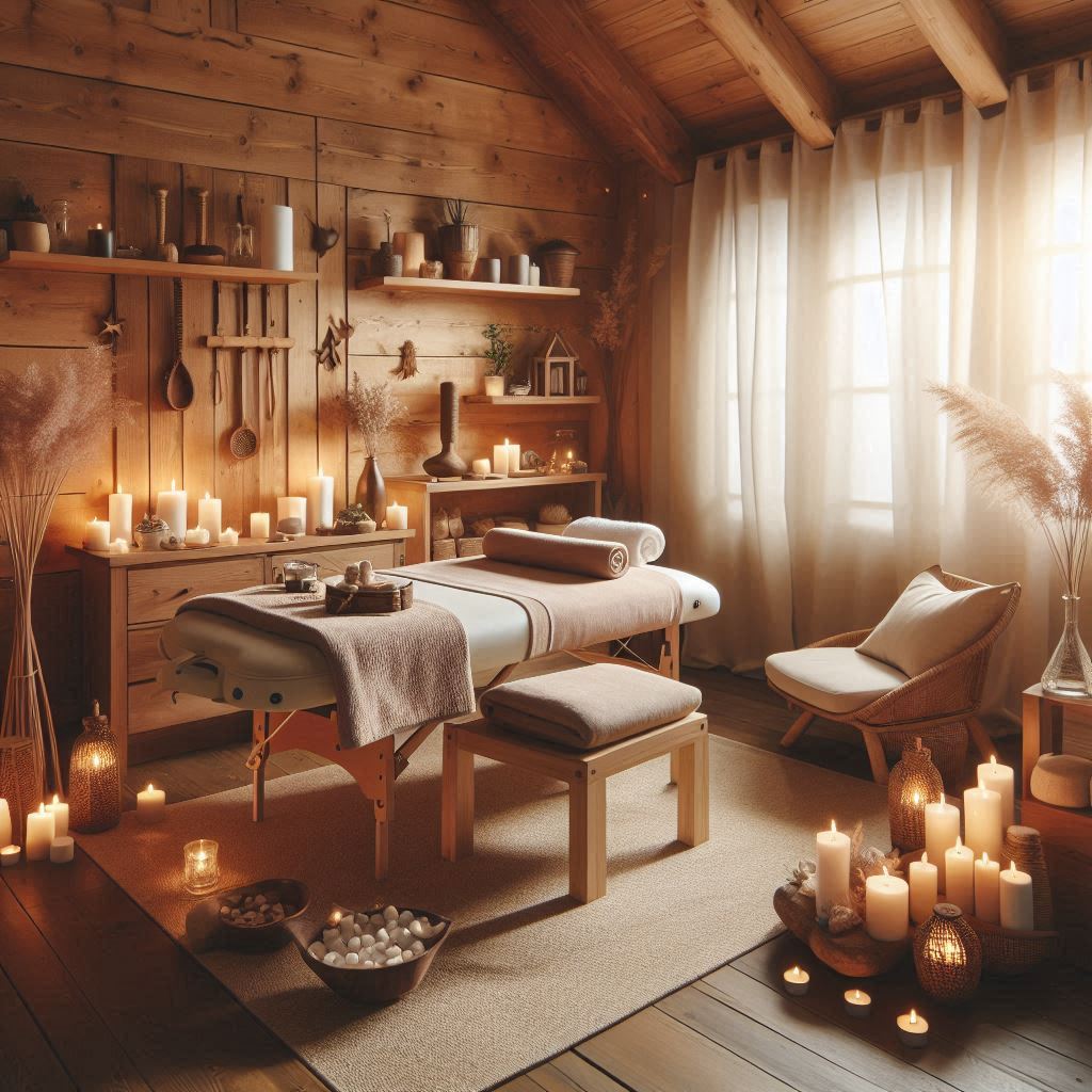 피부,체형관리 샵 배경