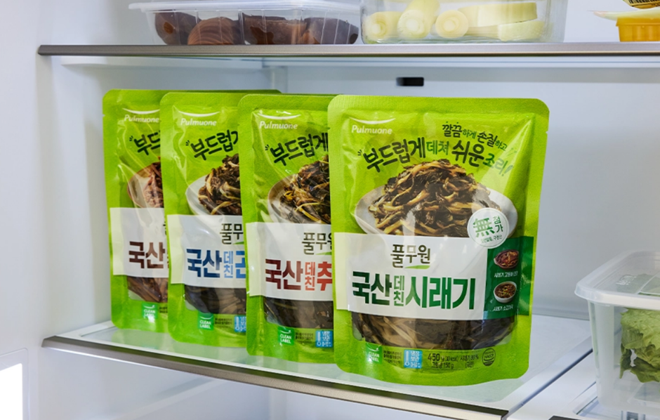 풀무원 국산 데친 나물 4 종