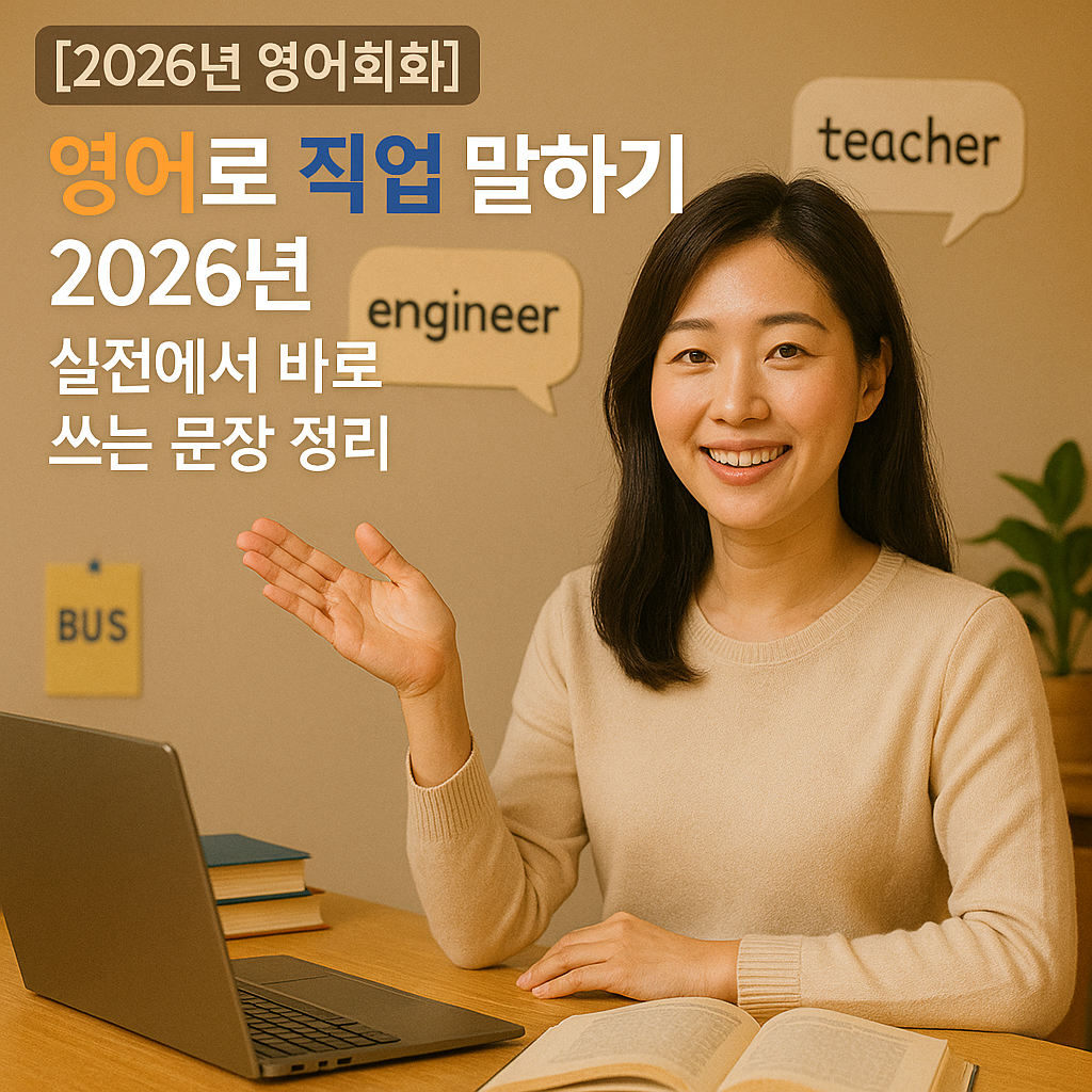 영어로 직업 말하기 2026년 | 실전에서 바로 쓰는 문장 정리