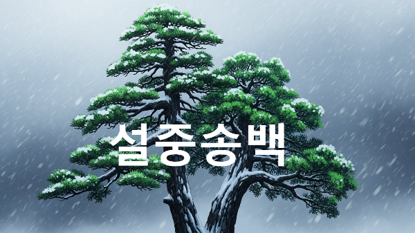 설중송백